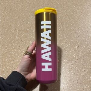Starbucks Hawaii Tumbler - Gold and Pink